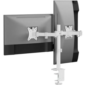 Equip 650167 monitorarm wit 6 orig - Equip 650167 voor 2 schermen tot 32" Bureausteun (wit)