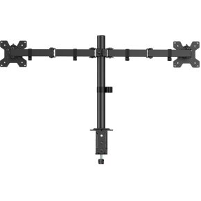 Equip 650176 flat panel bureau steun 2 orig - Equip 650176 voor 2 schermen tot 32" Bureausteun (zwart)