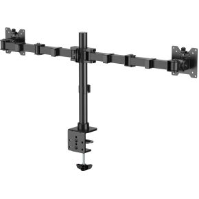 Equip 650177 flat panel bureau steun 2 orig - Equip 650177 voor 2 schermen tot 35" Bureausteun (zwart)