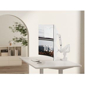 Equip 650183 monitorarm wit 6 orig - Equip 650183 voor 2 schermen tot 35" Bureausteun (wit)