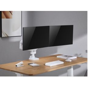 Equip 650183 monitorarm wit 8 orig - Equip 650183 voor 2 schermen tot 35" Bureausteun (wit)