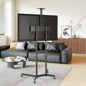 Equip 650636 flat panel bureau steun 5 orig - Equip 650636 tot 70" Monitorstandaard (zwart)