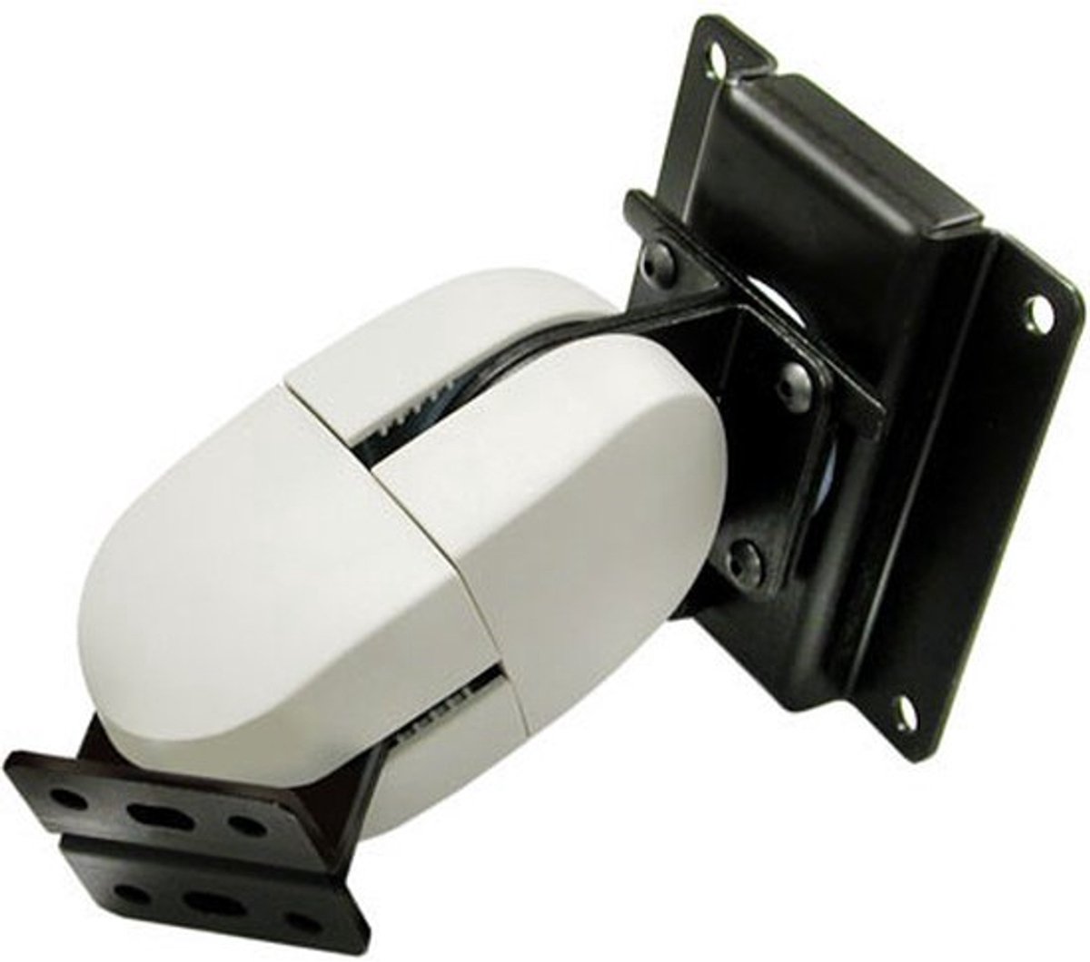 Ergotron 100 series double pivot 61 cm 2 orig - Ergotron 100 Series Double Pivot 61 cm tot 24" Muurbeugel (zwart)