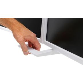 Ergotron hx 32 desk dual monitor arm 3 orig - Schermtafel Support Ergotron voor 2 schermen tot 32" Bureausteun (wit)