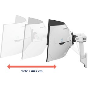 Ergotron hx series hx arm with very 2 orig - Ergotron 45-694-216 tot 57" Muurbeugel (wit)