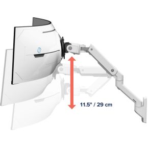 Ergotron hx series hx arm with very 3 orig - Ergotron 45-694-216 tot 57" Muurbeugel (wit)