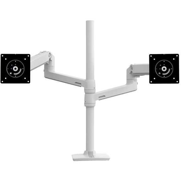 Ergotron lx dual stacking arm monitorar 11 orig - Ergotron LX Dual Stacking voor 2 schermen tot 40" Bureausteun (wit)