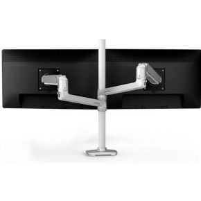 Ergotron lx dual stacking arm monitorar 3 orig - Ergotron LX Dual Stacking voor 2 schermen tot 40" Bureausteun (wit)