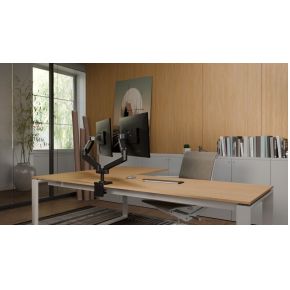 Ergotron lx pro dual side by side 7 orig - Ergotron LX Pro Dual voor 2 schermen tot 27" Bureausteun (zwart)