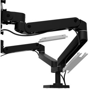 Ergotron lx pro dual side by side 8 orig - Ergotron LX Pro Dual voor 2 schermen tot 27" Bureausteun (zwart)