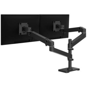 Ergotron lx pro dual stacking arm monit 7116009 2 orig - Ergotron LX Pro Dual voor 2 schermen tot 24" Bureausteun (zwart)