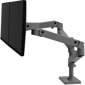 Ergotron lx pro dual stacking arm monit 7116010 4 orig - Ergotron LX Pro Dual voor 2 schermen tot 24" Bureausteun (grijs)