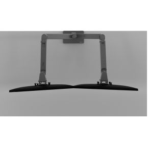 Ergotron lx pro dual stacking arm monit 7116010 8 orig - Ergotron LX Pro Dual voor 2 schermen tot 24" Bureausteun (grijs)