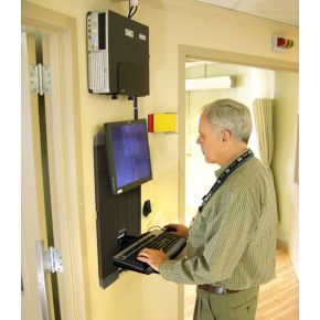 Ergotron styleview vertical lift high t 3 orig - Ergotron 60-593-195 tot 24" Muurbeugel (zwart)