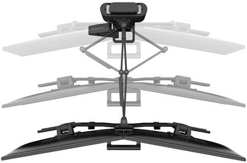Ergotron trace dubbele monitorarm 7138352 4 orig - Ergotron TRACE Dubbele voor 2 schermen tot 27" Bureausteun (zwart)