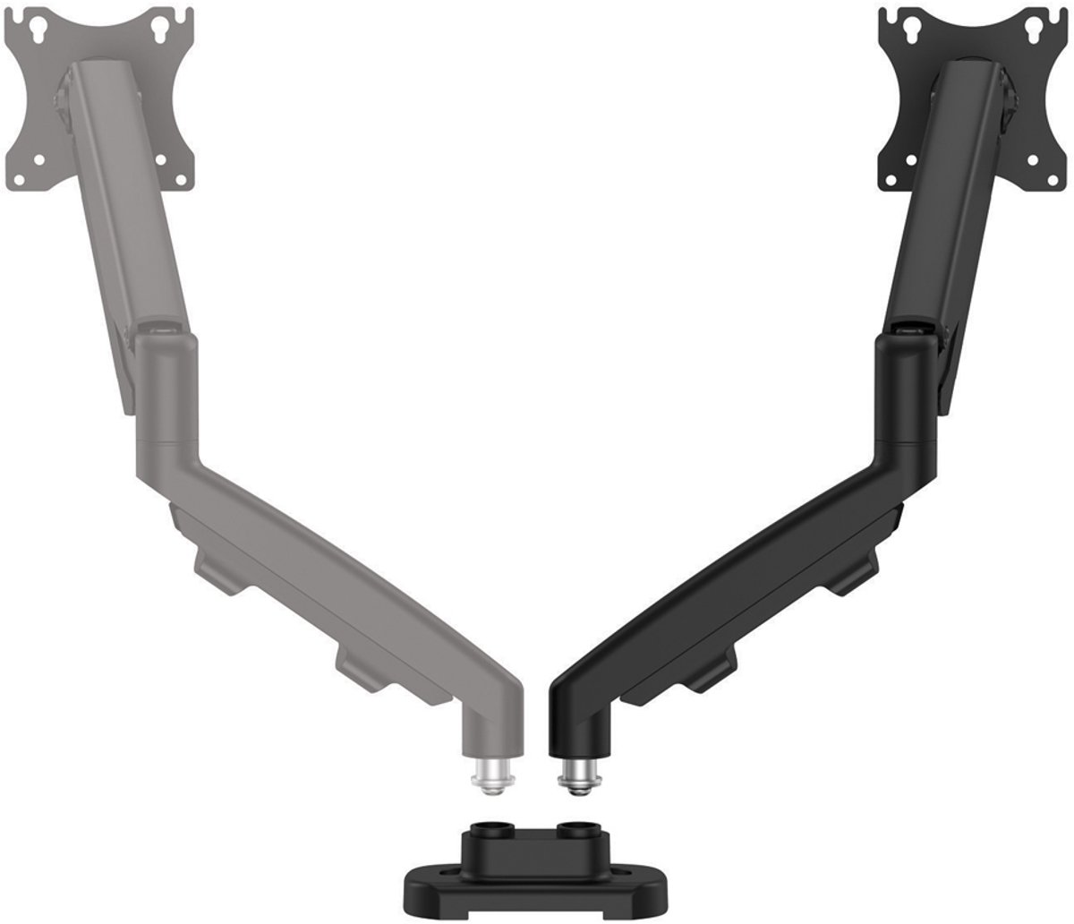 Fellowes enkele monitor arm eppa voor 1 10 orig - Fellowes Enkele tot 40" Bureausteun (zilver)