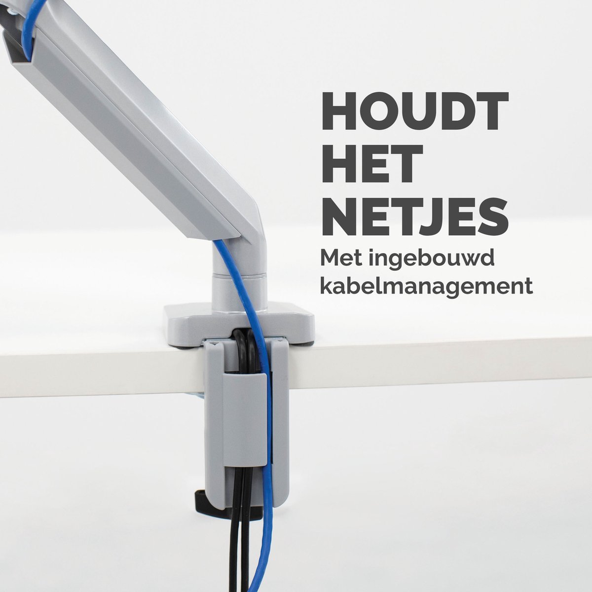 Fellowes platinum monitor arm 1 scherm 9554422 5 orig - Fellowes Platinum Monitor Arm 1 Scherm Tot 8 kg tot 32" Bureausteun