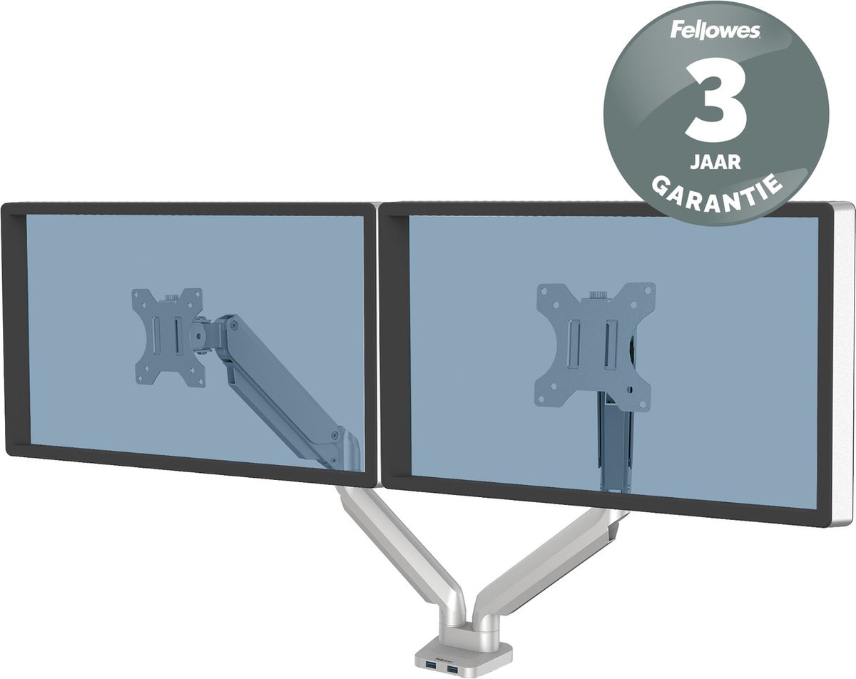 Fellowes platinum monitor arm 2 scherme 9554462 3 orig - Fellowes Platinum Monitor Arm 2 voor 2 schermen tot 32" Bureausteun