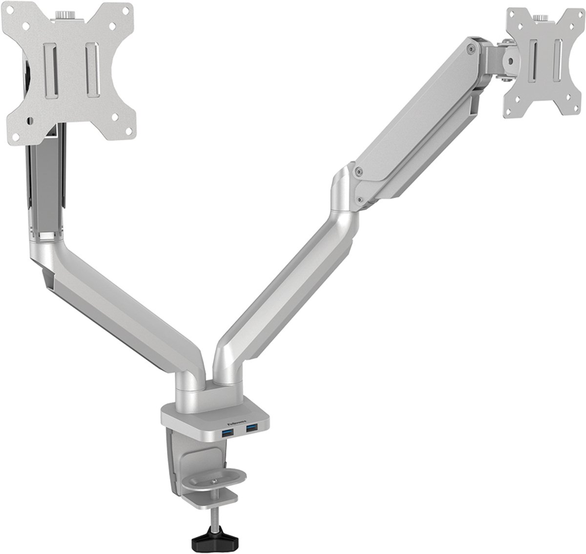 Fellowes platinum monitor arm 2 scherme 9554462 9 orig - Fellowes Platinum Monitor Arm 2 voor 2 schermen tot 32" Bureausteun
