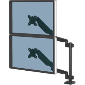 Fellowes platinum series verticale dubb 5 orig - Fellowes 8043401 voor 2 schermen tot 32" Bureausteun (zwart)