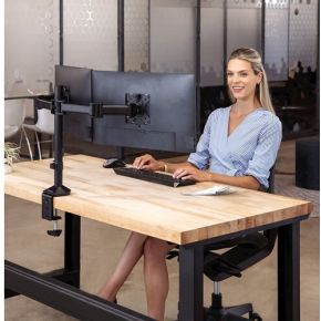Fellowes reflex dual monitor arm 27 4 orig - Fellowes 8502601 voor 2 schermen tot 27" Bureausteun (zwart)