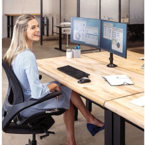 Fellowes reflex dual monitor arm 27 5 orig - Fellowes 8502601 voor 2 schermen tot 27" Bureausteun (zwart)