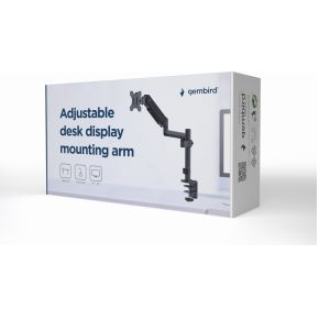Gembird bureausteun single monitor arm 2 orig - Gembird Verstelbare Bureau Monitorarm Voor tot 32" Bureausteun (zwart)
