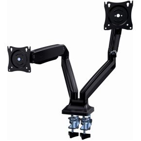Gembird dual monitorarm 35 zwart 2 orig - Gembird MA-DA2-03 voor 2 schermen tot 35" Bureausteun (zwart)