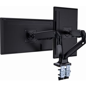 Gembird dual monitorarm 35 zwart 3 orig - Gembird MA-DA2-03 voor 2 schermen tot 35" Bureausteun (zwart)
