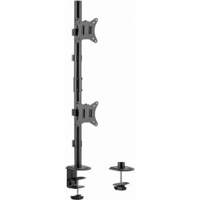 Gembird ma d2 02 flat panel bureau 2 orig - Gembird Dubbele voor 2 schermen tot 32" Bureausteun (zwart)