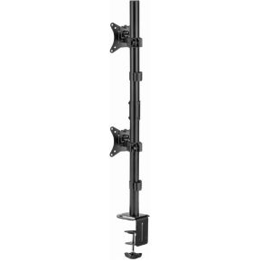 Gembird ma d2 02 flat panel bureau 3 orig - Gembird Dubbele voor 2 schermen tot 32" Bureausteun (zwart)
