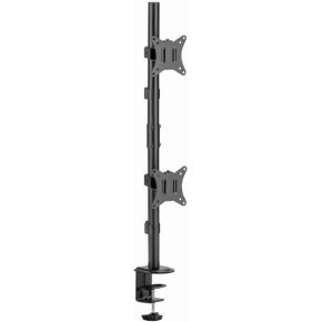 Gembird ma d2 02 flat panel bureau 4 orig - Gembird Dubbele voor 2 schermen tot 32" Bureausteun (zwart)