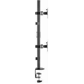 Gembird ma d2 02 flat panel bureau 7 orig - Gembird Dubbele voor 2 schermen tot 32" Bureausteun (zwart)