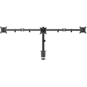 Gembird ma d3 01 flat panel bureau 2 orig - Gembird Verstelbare Bureau voor 3 schermen tot 27" Bureausteun (zwart)