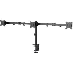 Gembird ma d3 01 flat panel bureau 3 orig - Gembird Verstelbare Bureau voor 3 schermen tot 27" Bureausteun (zwart)