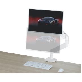 Gembird ma da1 04 w flat panel 5 orig - Gembird Premium Full-Motion Monitorarm Met tot 32" Bureausteun (wit)