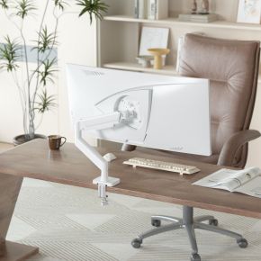 Gembird ma da1 04 w flat panel 7 orig - Gembird Premium Full-Motion Monitorarm Met tot 32" Bureausteun (wit)
