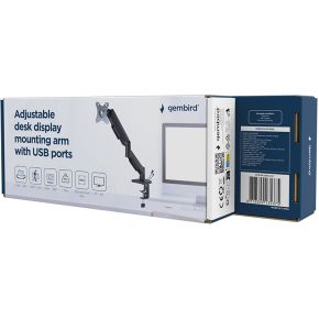 Gembird ma da1u 01 32 monitor arm 6 orig - Gembird MA-DA1U-01 tot 32" Bureausteun (zwart)