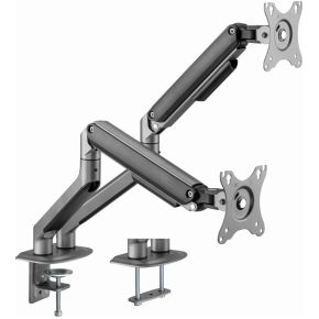 Gembird ma da2 01 dual monitor arm 2 orig - Gembird Dual Monitor Arm voor 2 schermen tot 32" Bureausteun (grijs)
