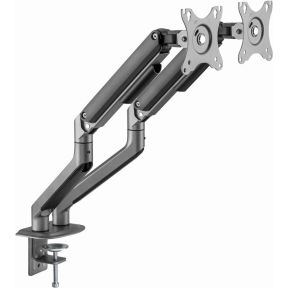 Gembird ma da2 01 dual monitor arm 3 orig - Gembird Dual Monitor Arm voor 2 schermen tot 32" Bureausteun (grijs)