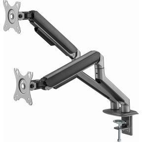 Gembird ma da2 01 dual monitor arm 5 orig - Gembird Dual Monitor Arm voor 2 schermen tot 32" Bureausteun (grijs)