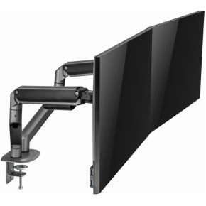 Gembird ma da2 01 dual monitor arm 7 orig - Gembird Dual Monitor Arm voor 2 schermen tot 32" Bureausteun (grijs)