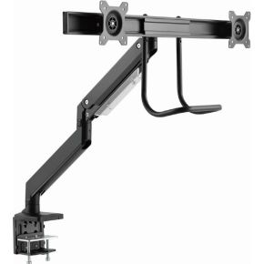 Gembird ma da2 04 flat panel bureau 2 orig - Gembird MA-DA2-04 voor 2 schermen tot 32" Bureausteun (zwart)