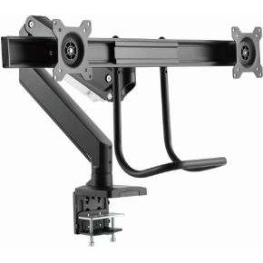 Gembird ma da2 04 flat panel bureau 3 orig - Gembird MA-DA2-04 voor 2 schermen tot 32" Bureausteun (zwart)