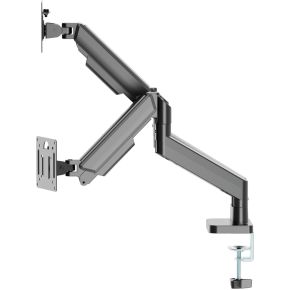 Gembird ma da2 06 flat panel bureau 3 orig - Gembird MA-DA2-06 voor 2 schermen tot 32" Bureausteun (zwart)