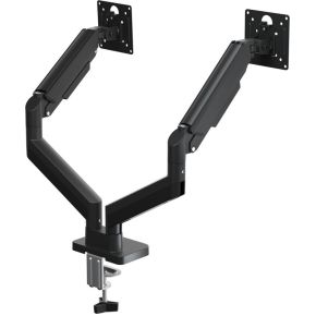 Gembird ma da2 06 flat panel bureau 5 orig - Gembird MA-DA2-06 voor 2 schermen tot 32" Bureausteun (zwart)