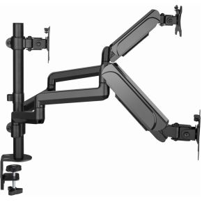 Gembird ma da3 01 triple monitor arm 4 orig - Gembird Verstelbare Triple voor 3 schermen tot 27" Bureausteun (zwart)