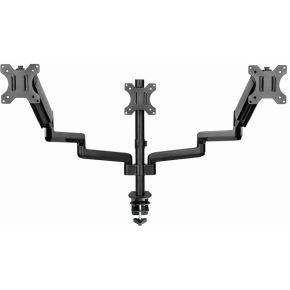Gembird ma da3 01 triple monitor arm 5 orig - Gembird Verstelbare Triple voor 3 schermen tot 27" Bureausteun (zwart)