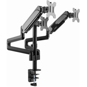 Gembird ma da3 01 triple monitor arm 7 orig - Gembird Verstelbare Triple voor 3 schermen tot 27" Bureausteun (zwart)