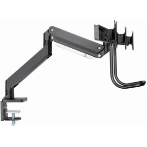 Gembird ma da3 03 triple flat panel 3 orig - Gembird MA-DA3-03 voor 3 schermen tot 27" Bureausteun (zwart)